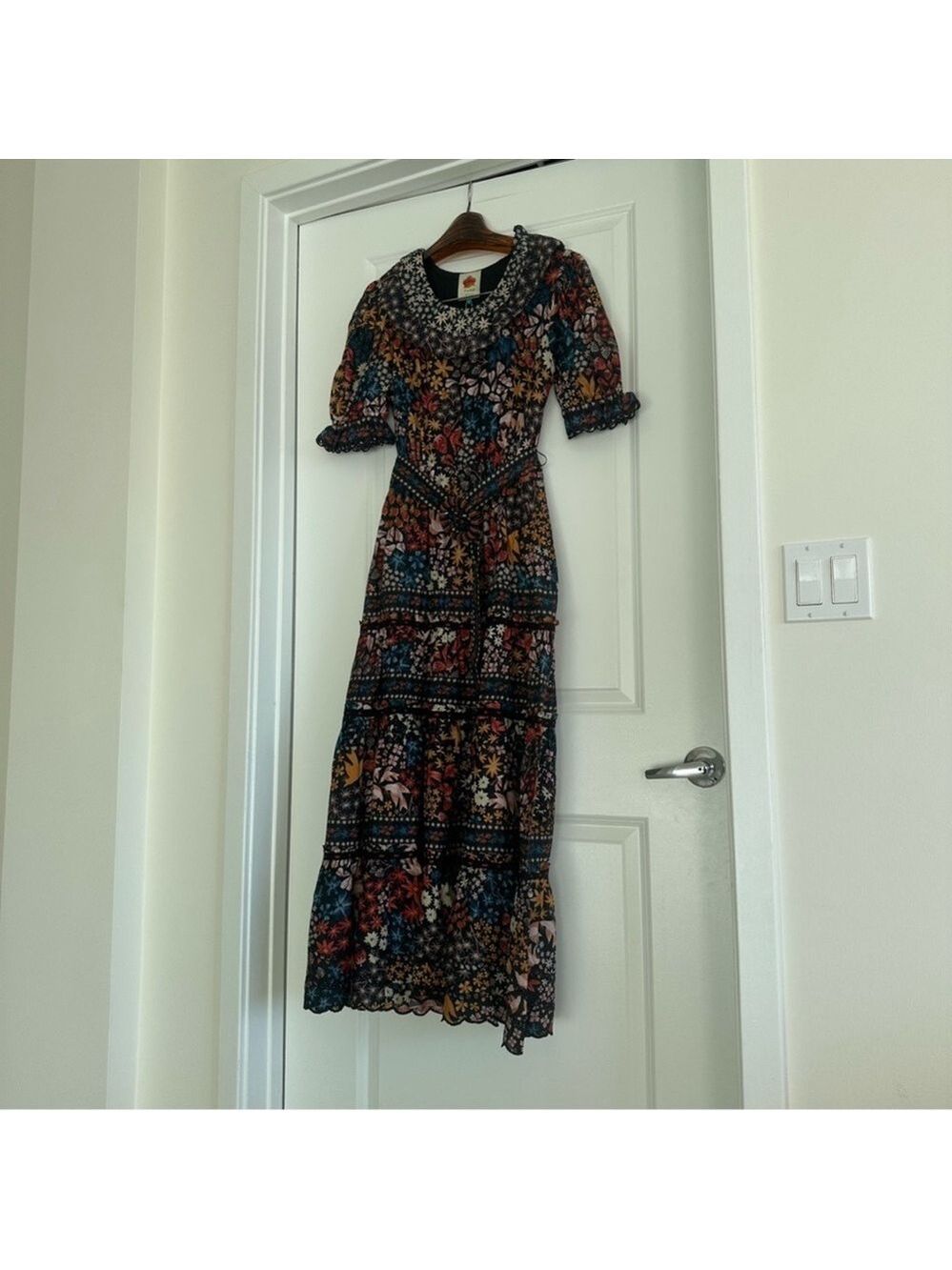Farm Rio Black Jujus Garden Maxi Dress - Picture 7 of 10